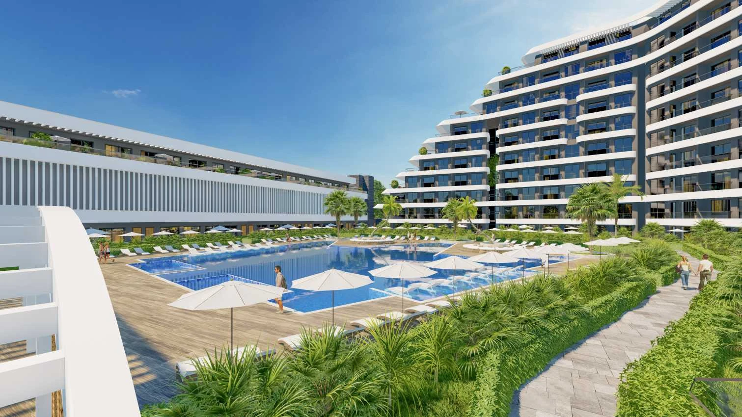 housebind Жилой комплекс класса люкс со всеми удобствами в популярном районе Алтынташ /Анталии