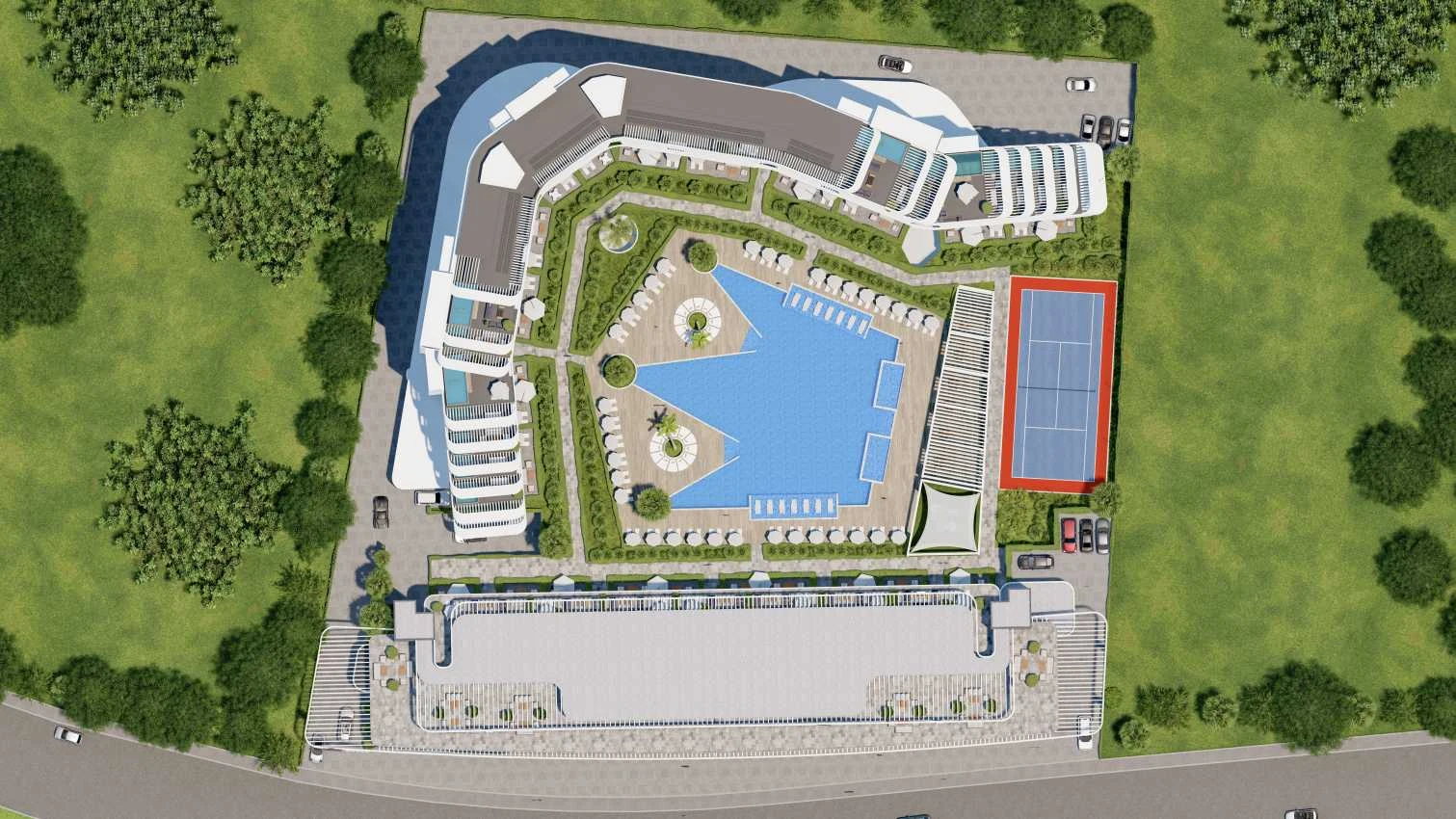 housebind Жилой комплекс класса люкс со всеми удобствами в популярном районе Алтынташ /Анталии