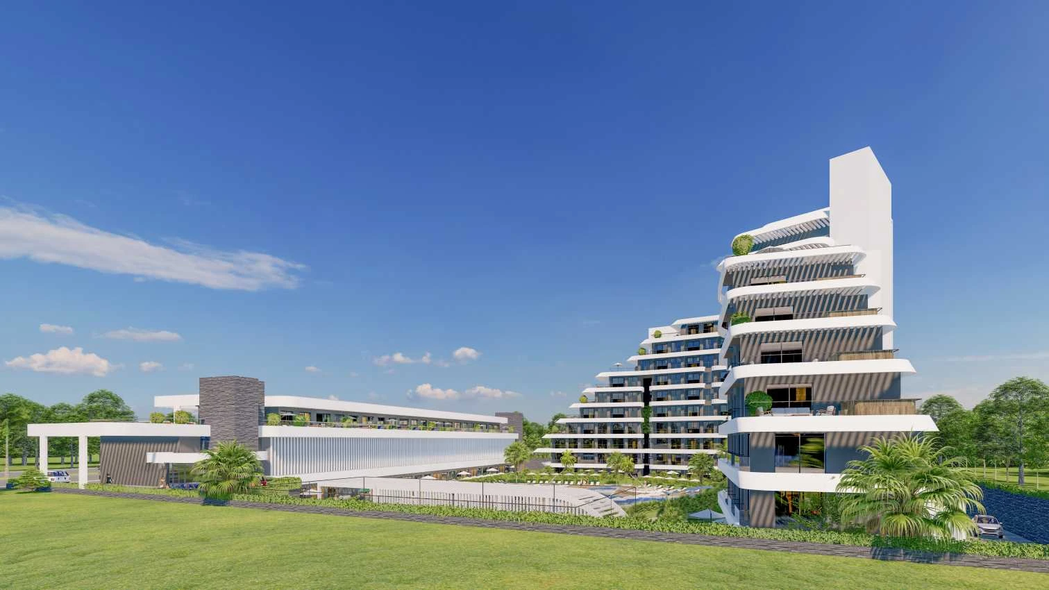 housebind Жилой комплекс класса люкс со всеми удобствами в популярном районе Алтынташ /Анталии