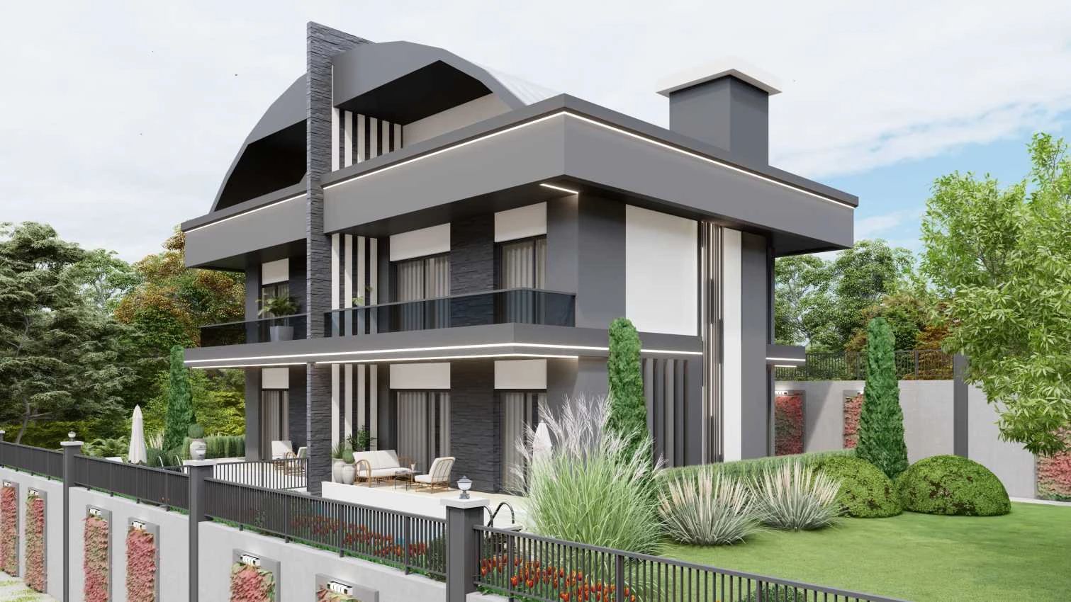 housebind Виллы с шикарной инфраструктурой в Тюрклер/ Аланья