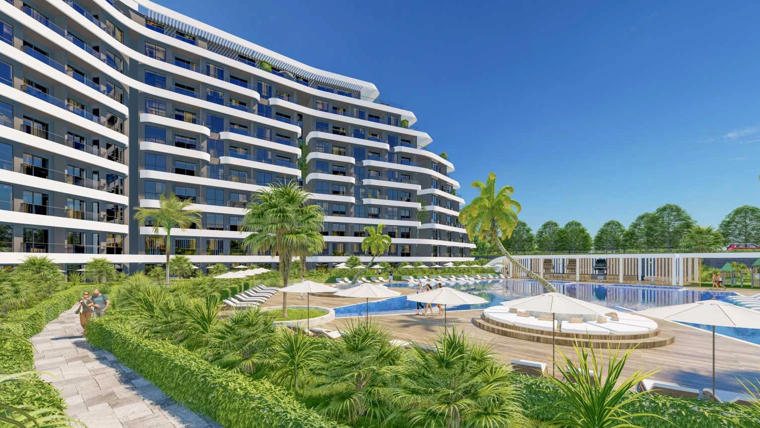 housebind Жилой комплекс класса люкс со всеми удобствами в популярном районе Алтынташ /Анталии