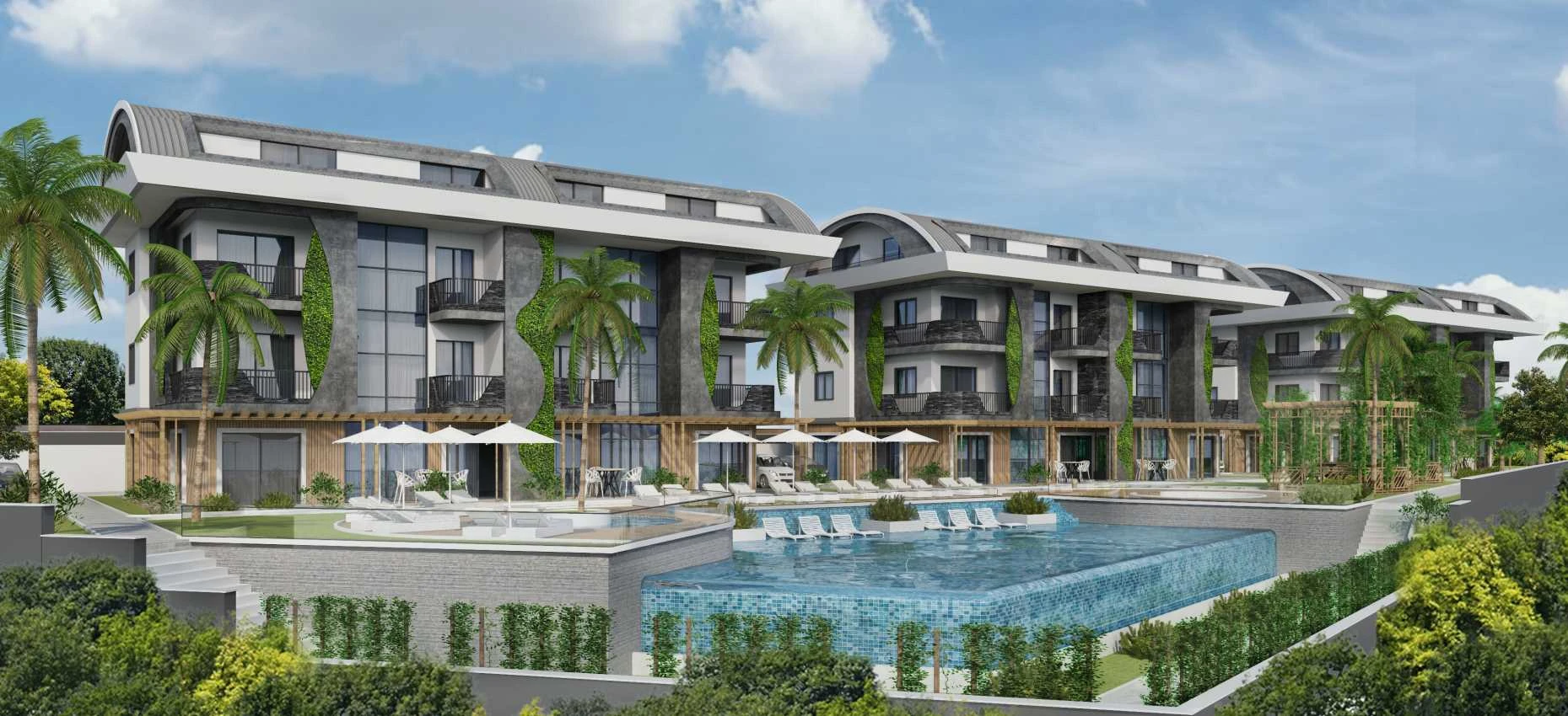 housebind Жилой Комплекс с Великолепным видом и природой в Алании