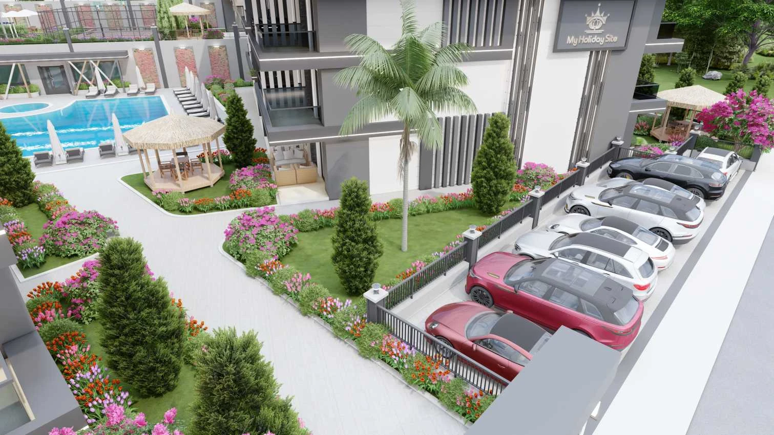 housebind Виллы с шикарной инфраструктурой в Тюрклер/ Аланья