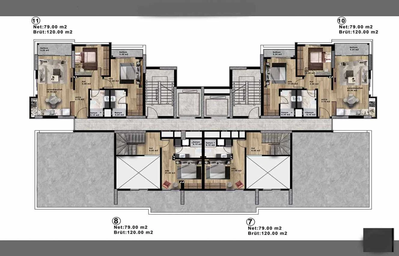 housebind Апартаменты класса люкс в центре Мерсина